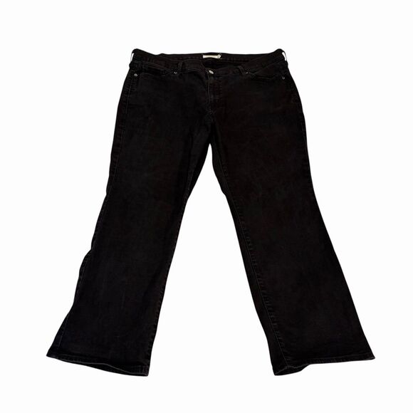 Levi's Denim - Levi’s Jeans‎ Classic Straight Womens 20W Black Tab Denim Stretch Plus Size